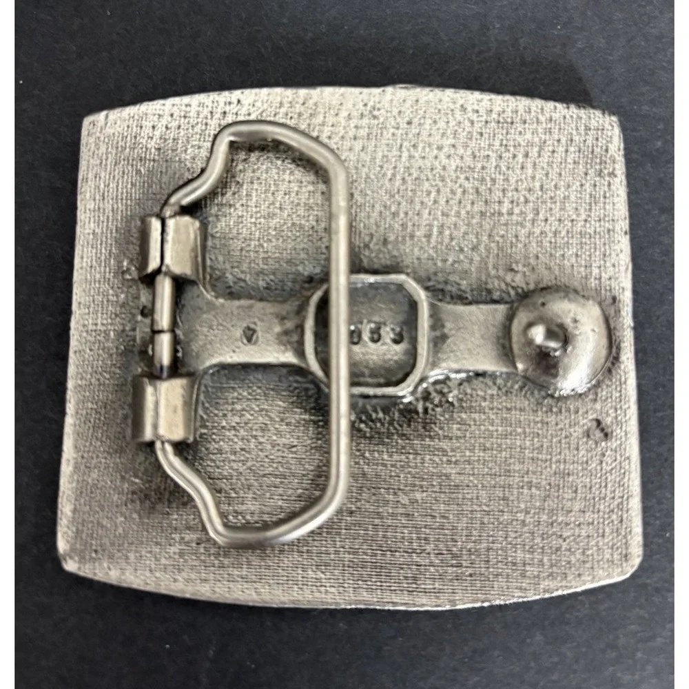 Harley Davidson Motor Cycles Belt Buckle #1053 Rectangle Silver Toned *READ